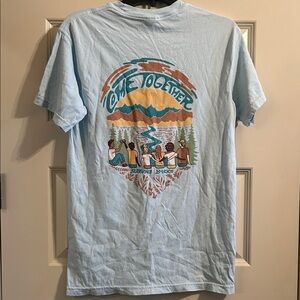 Women's Light Blue Graphic Tee